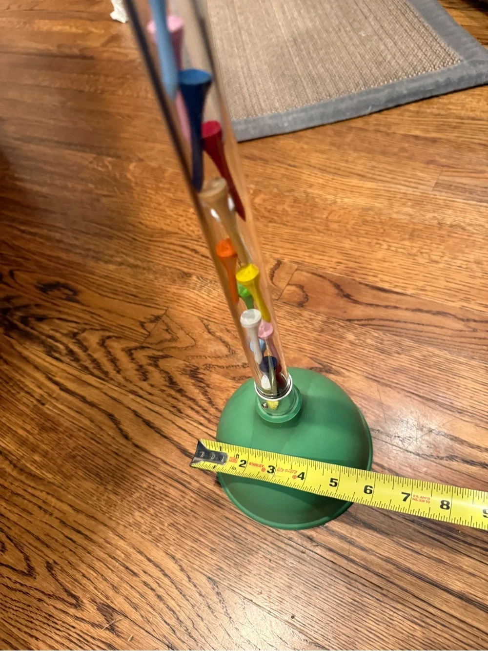 Golf Bathroom Decor Plunger Featuring Golf Tees in the Plunger Handle